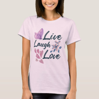 Live Liebe Laugh Chic Indigo T-Shirt