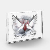 Live-Liebe Laugh Doves Fotoblock (Links)