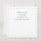 Live Liebe Laugh Elegantes Weißes Script Rosa Gruß (Rückseite)