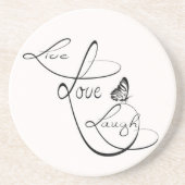 Live Liebe Laugh Getränkeuntersetzer (Vorne)