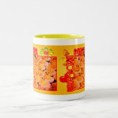 Live-Liebe Laugh Gummi Ducks Inspiration Zweifarbige Tasse (Mittel)