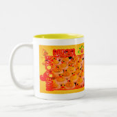 Live-Liebe Laugh Gummi Ducks Inspiration Zweifarbige Tasse (Links)