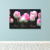 Live Liebe Laugh Leinwanddruck (Insitu (Holzboden))