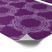 Live Liebe Laugh Lila Retro Muster 012 Poster (Ecke)
