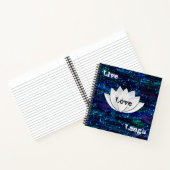 Live-Liebe Laugh Lotus Blume Galaxy Notebook Notizblock (Innenseite)