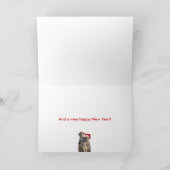 Live Liebe Laugh - Meerkat Urlaubskarte Feiertagskarte (Innenseite)