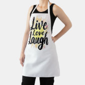 Live-Liebe Laugh Motivierend Burst Schürze (InSitu)