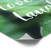 Live-Liebe Laugh Motivierend Typografie Foliage Poster (Ecke)
