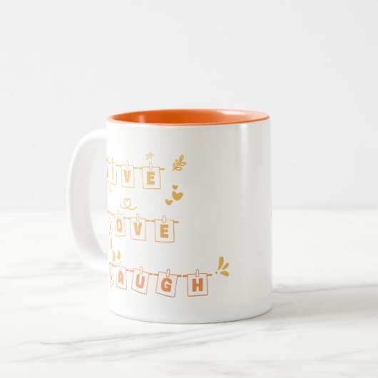 Live-Liebe Laugh Niedlich Notedry Tasse (Vorderseite Links)
