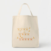 Live-Liebe Laugh Niedlich Notedry Tote Bag Tragetasche (Vorne)