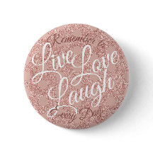 Live Liebe Laugh Polka Dot Rose Blush Glitzer Girl