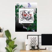 LIVE LIEBE LAUGH POSTER (Heimbüro)