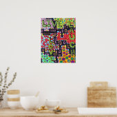 LIVE LIEBE LAUGH Poster (Küche)