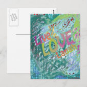 Live Liebe Laugh Postkarte (Vorne/Hinten)