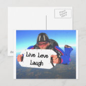 Live Liebe Laugh Postkarte (Vorne/Hinten)