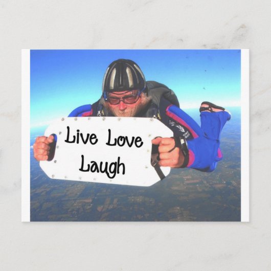 Live Liebe Laugh Postkarte (Vorderseite)
