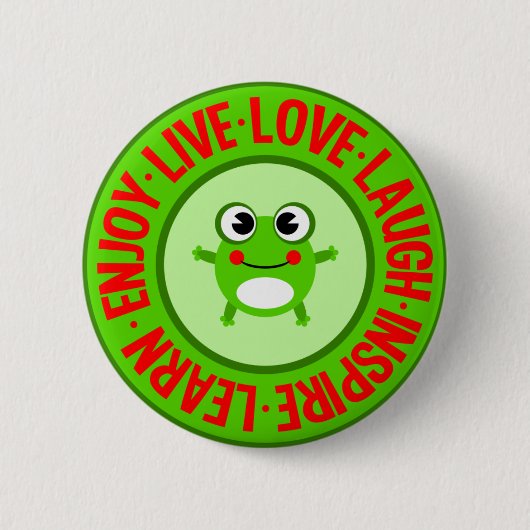 LIVE LIEBE LAUGH ... Schaltfläche Button (Vorderseite)