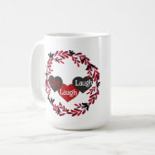 Live Liebe Laugh Tasse (Vorderseite Links)