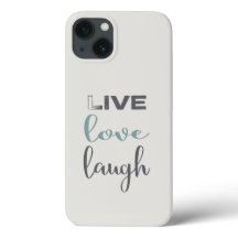 Live-Liebe Laugh Typografy Case-Mate iPhone Case