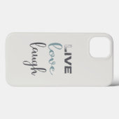 Live-Liebe Laugh Typografy Case-Mate iPhone Case (Rückseite (Horizontal))