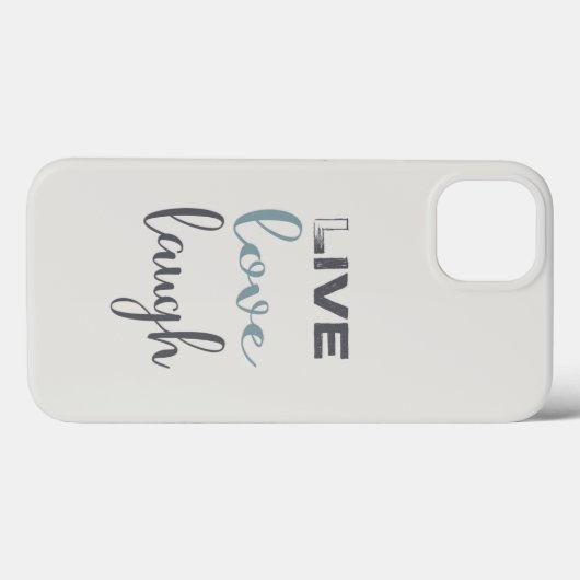 Live-Liebe Laugh Typografy Case-Mate iPhone Case (Rückseite (Horizontal))