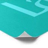 Live-Liebe Laugh Typografy Poster | Inspirierend (Ecke)