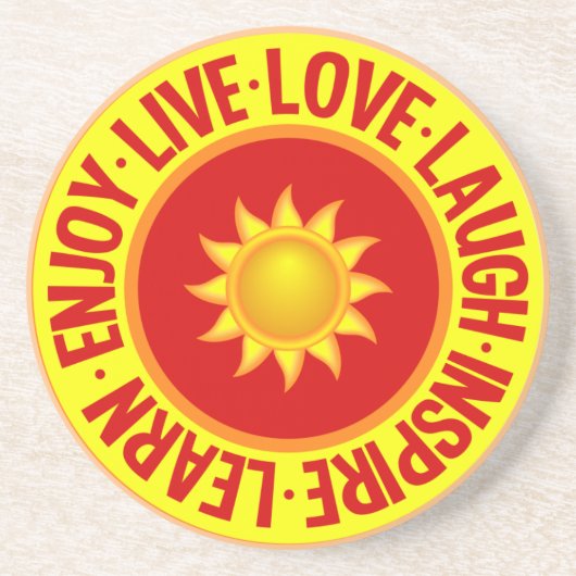 LIVE LIEBE LAUGH ... Untersetzer (Vorne)