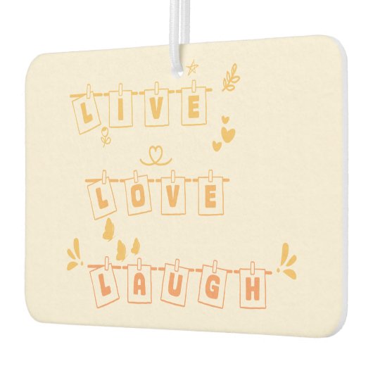 Live-Liebe Lauschen Niedlich Notedry Air Freshener Autolufterfrischer (Links)