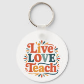 Live-Liebe Lehrerbewertung Schlüsselanhänger (Rückseite)