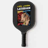 Live Liebe Lesbian Pickleball Schläger (Rückseite)
