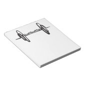 Live Liebe Lift Bar Black Notizblock (angewinkelt)