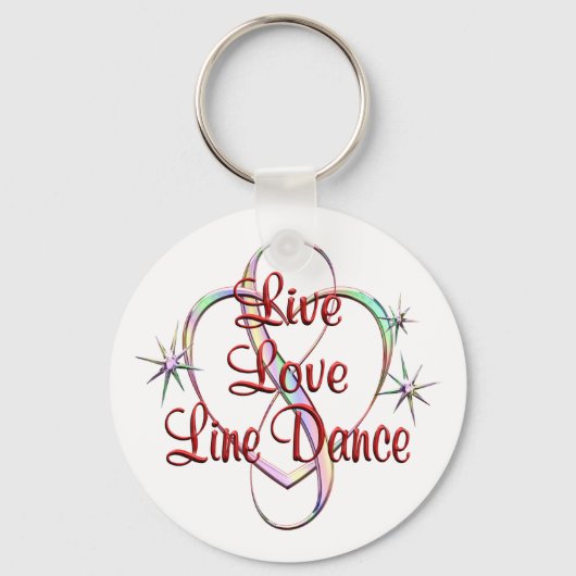 Live Liebe Line Dance Schlüsselanhänger (Vorderseite)