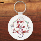 Live Liebe Line Dance Schlüsselanhänger (Vorderseite)