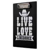 Live Liebe Linedance Klemmbrett (Links)