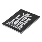 Live Liebe Linedance Notizblock (Rotiert)