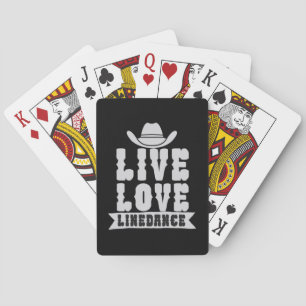 Live Liebe Linedance Spielkarten