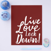 Live Liebe Lock Down! Poster Flyer (Einzeln)