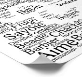 Live, Liebe, Louisiana Last Names Fleur - De - Lis Poster (Ecke)