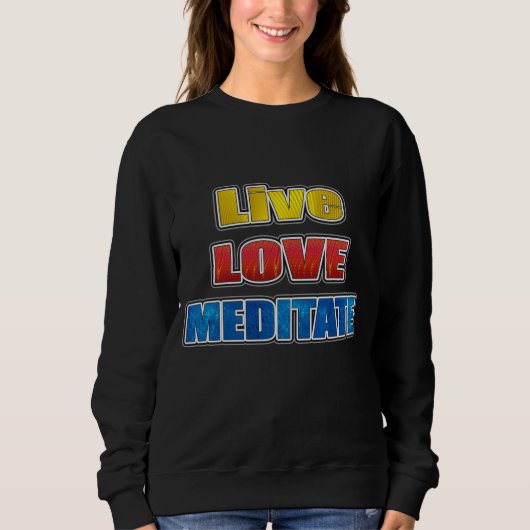 live Liebe meditat T - Shirt Hoodie (Vorderseite)