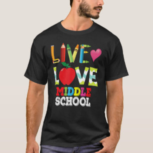 Live-Liebe Mittelschüler zurück zum Schulleiter T-Shirt