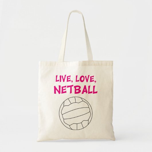 Live-Liebe Netball Tragetasche (Vorne)