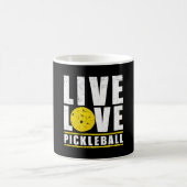 Live Liebe Pickleball Funny Pickball Lover Geschen Kaffeetasse (Mittel)