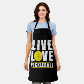 Live Liebe Pickleball Funny Pickball Lover Geschen Schürze (Getragen)