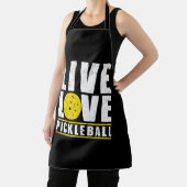 Live Liebe Pickleball Funny Pickball Lover Geschen Schürze (InSitu)