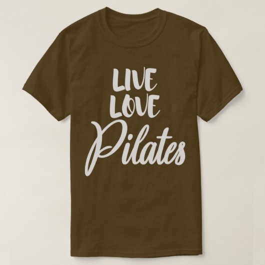 Live-Liebe Pilates 2 T-Shirt (Design vorne)