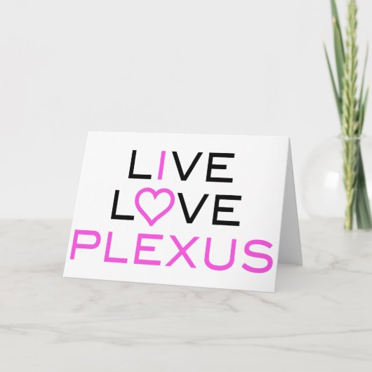 Live Liebe Plexus Karte (Vorderseite)