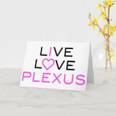 Live Liebe Plexus Karte (Gelbe Blume)