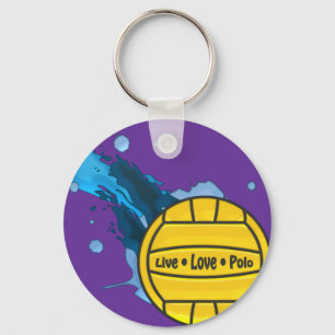 Live Liebe Polo - Water Polo Keyring Schlüsselanhänger