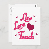 Live-Liebe Postkarte (Vorne/Hinten)