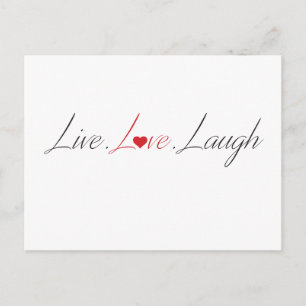 Live-Liebe Postkarte
